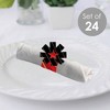 Big Dot of Happiness Red Carpet - Movie Night Party Paper Napkin Holder - Napkin Rings - Set of 24 - 2 of 4
