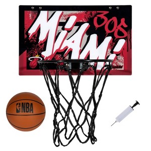 NBA Miami Heat Over The Door Mini Basketball Hoop - 1 of 4