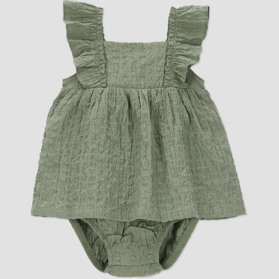 Carter's Just One You® Baby Girls' Seersucker Dress - Green