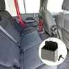 Unique Bargains Universal Car Trash Can Hanging Trash Bin Faux Leather Rhinestones 1 Pc Black Assorted Color - 2 of 4