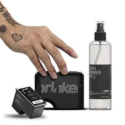 Prinker M Temporary  Instant Custom Tattoo Printer with Premium Cosmetic Color Ink - Compatible w/Apple iOS & Android devices