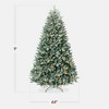 Pre-Lit Blue Spruce Christmas Tree, Realistic Artificial Lighted Holiday Décor, w/ Twinkling White & Multi LEDs - 2 of 4