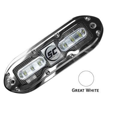 Shadowcaster Marine Lighting SCM-6 LED Underwater Light - 316 SS Housing - Great White - Model 18315060