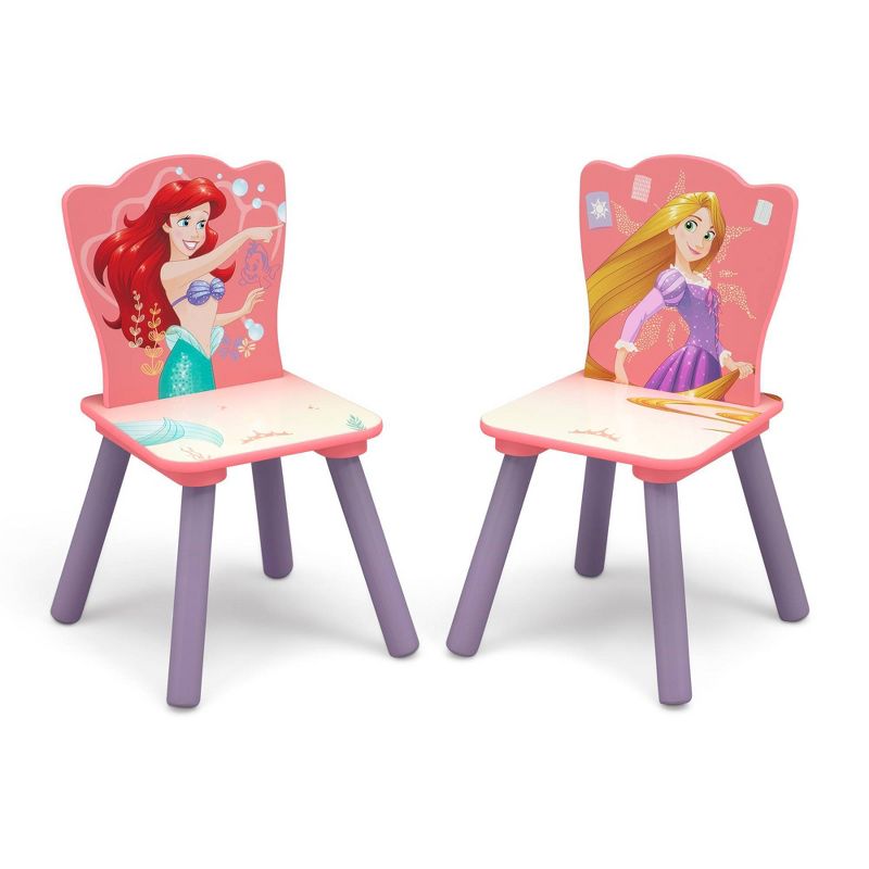 Delta Children Disney Princess Kids&#39; Table and Chair Set with Storage (2 Chairs Included) - Greenguard Gold Certified - 3ct, 6 of 10