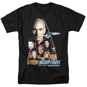 Star Trek The Next Generation Adult T-Shirt Black Large - 1 of 4