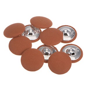 Unique Bargains Round Metal Sewing Cloth Covered Button 10 Pcs - 1 of 4