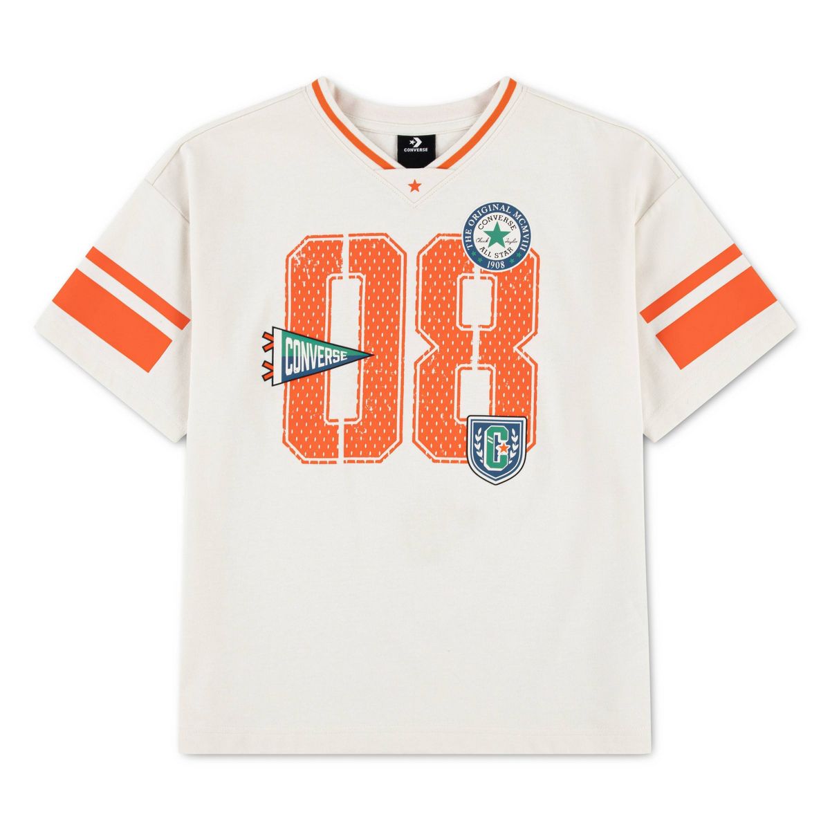 Converse® Boys' Varsity Oversized Graphic T-Shirt - White - thumbnail 4