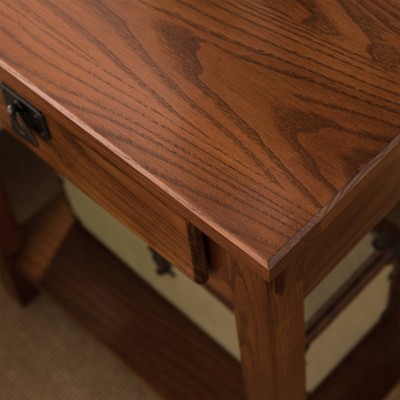 Russet Solid Wood Mission Nightstand with Drawer