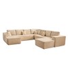 XIZZI Modular Sectional Sofa Couch, L/U-Shape Upholstered Couch, Modern Minimalist Couches for Living Room, Free Combination Deep Seat Corner Couch - 2 of 4
