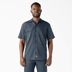 Dickies Short Sleeve Work Shirt, Airforce Blue (AF), ,3X Large Tall - 1 of 3