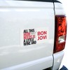 Bon Jovi Mom Needs Wine And Jovi Automotive Bumper Sticker - 4 of 4