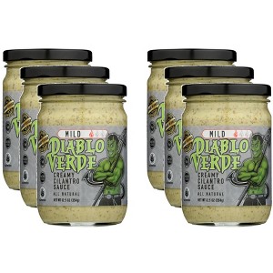 Diablo Verde Sauce Cilantro Mild - Pack of 6 - 12.5 oz - 1 of 2
