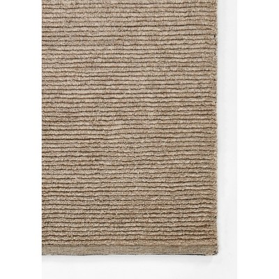 Natural Wool Hand-Tufted Runner Rug with Cotton Backing
