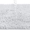 Home Mart Goods 2 Piece Set White Soft Cozy Plush Chenille Bath Mat Bathroom Rug - 2 of 4