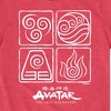 Boys' - Avatar: The Last Airbender - Air Water Earth Fire Grid Short Sleeve Graphic T-Shirt - 2 of 4