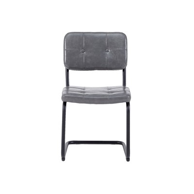 BENCMATE Dining Chairs, Mid Century Modern Chairs with Backrest and Cushion Seat for Kitchen, Dining Room, 2PCS, Gray, 22.24"*18.7"*32.87"