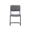 BENCMATE Dining Chairs, Mid Century Modern Chairs with Backrest and Cushion Seat for Kitchen, Dining Room, 4PCS, Gray, 22.24"*18.7"*32.87" - 3 of 4