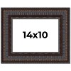 PosterPalooza | Photo Size 3.5" Wide Ornate Brown Frame - UV Acrylic, Foam Board Backing, Hanging Hardware - 2 of 4