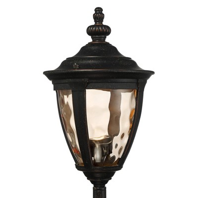 Bronze and Copper LED Pathway Light with Champagne Glass
