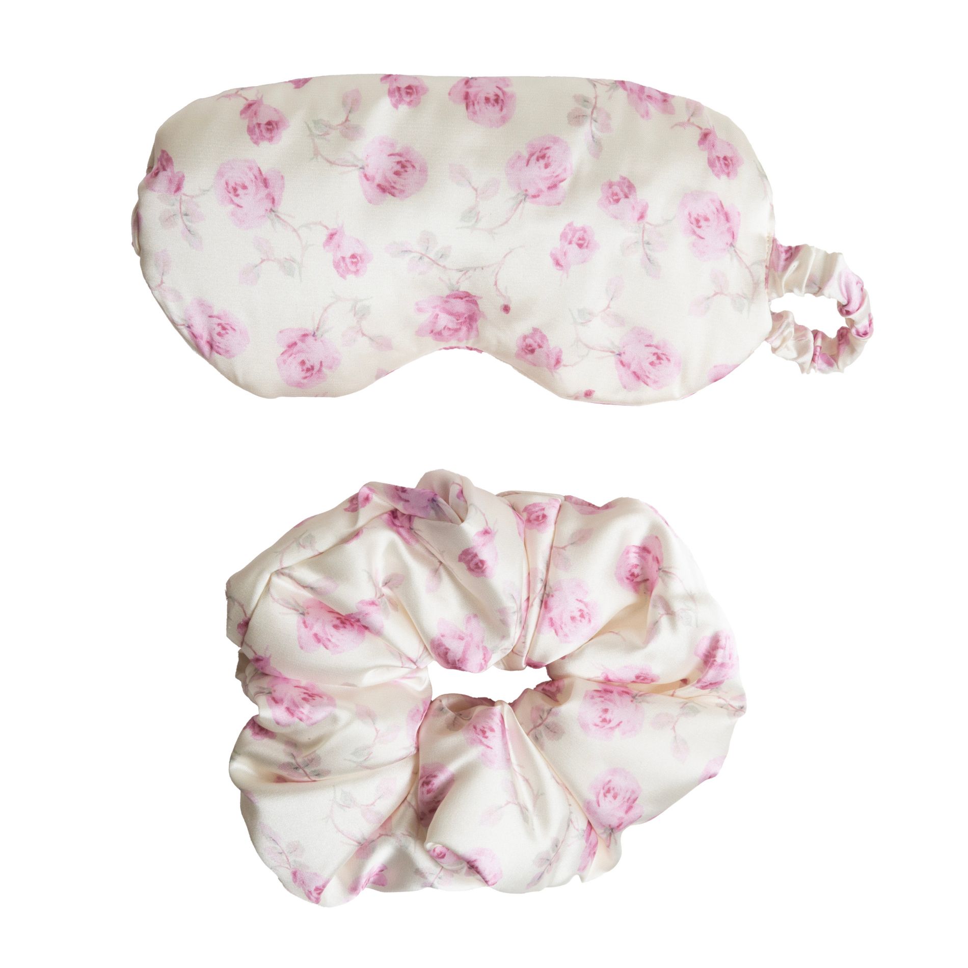 LoveShackFancy x Target – Goody Ribbon Rosa Eye Mask + Scrunchie 2CT Sterling Dusk