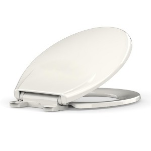 Toilet Seat, Soft Close Lid, Slow Close Noiseless Design, American Standard Compatible - 1 of 4