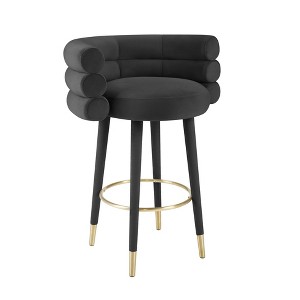 TOV Furniture Betty Velvet Stool - 1 of 4
