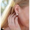 Leafael 18K Rose Gold Plated Love Heart Stud Earrings with Healing Stone Crystal Jewelry Gifts for Women - 2 of 4