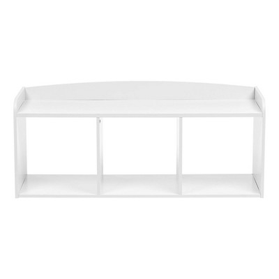 white toy storage bench