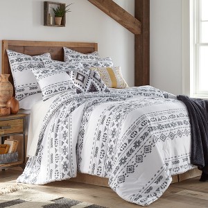 Lakota Black Comforter Set - Levtex Home - 1 of 4