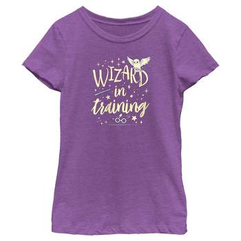 Girl\'s Harry Potter Cartoon Hedwig Letter T-shirt : Target