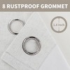Awesome Home  100% Blackout Linen Blend Texture Grommet Curtain Pair(2 Panels) - 2 of 4