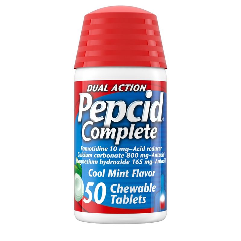 Pepcid AC Complete Tablets Mint - 50ct, 1 of 14