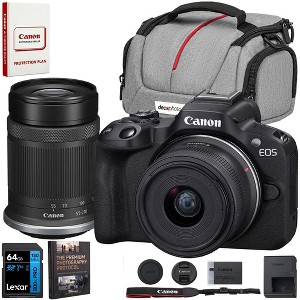 Canon EOS R50 Mirrorless Camera 2 Lens Kit 18-45mm and 55-210mm