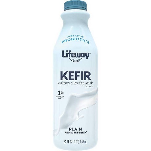 Lifeway Kefir Plain Low Fat Milk Smoothie - 32 fl oz - image 1 of 4