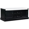 CAVINAS Entryway Storage Bench with 2 Drawers and 2 Cabinets,Shoe Bench with Removable Cushion,Bench with Storage for Living Room,Hallway - 2 of 4