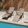 SUGIFT Adjustable Lounge Chair Folding Portable Outdoor Patio Pool Chaise Lounge - 2 of 4