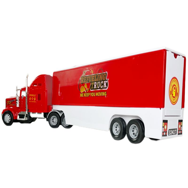 Big Daddy - Pop_Open Playset Gas Station Big Rig Semi Toy Truck & Mini Race Play Cars, 2 of 10