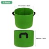Unique Bargains Thickened Fabric Durable Handles Multipurpose Good Drainage Plant Grow Bags 5 Pcs - 3 of 4