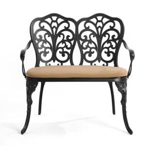 Long Chair Outdoor With Cushion, Long Chair Beach Aluminum, Garden Benches For Outdoor, Lounge Chair Cushions Outdoor-Cuddlewood - 1 of 4