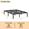 14In Bed Frame Black Metal Platform with Storage Space,Strong Bearing Capacity,Heavy Duty Sturdy Mattress Foundation - 2 of 4