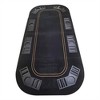 YONWAY 63" Folding Poker Tabletop for Table Games Blackjack Black Felt with Carrying Bag for Adults and Children - 2 of 4