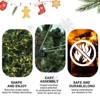 TIRAMISUBEST 6FT/9FT Flocked Christmas Tree with Branch Tips Outdoor Indoor Holiday Decor - 3 of 4