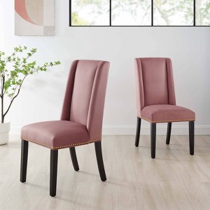 Set of 2 Baron Performance Velvet Dining Chairs - Modway - 1 of 4