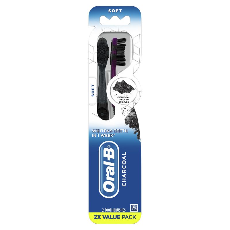 Oral-B Charcoal Soft Whitening Therapy Toothbrush, 3 of 12
