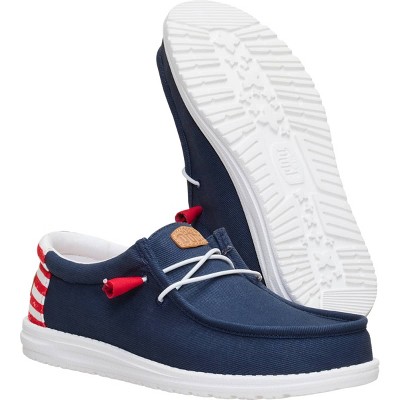 HEYDUDE Men Wally Americana Il, 4th of July Patriotic Shoes , Navy Blazer/Multi, 7 — фото 4