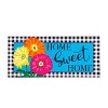 Evergreen 4-Season Sassafras Mats, Set of 5, Home Sweet Home, Includes 5 inserts and 1 frame Sassafras Indoor Outdoor Switch Doormat 1'10"x22" - 4 of 4