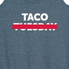 Women's - Instant Message - Taco Tuesday Crossed Out Graphic Racerback Tank - 2 of 4