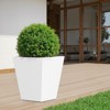 Wooakway Outdoor/Indoor/Decor/Garden Large Tall Metal Planter Pots Planter Boxes Cachepots Nursery Pots - 3 of 4