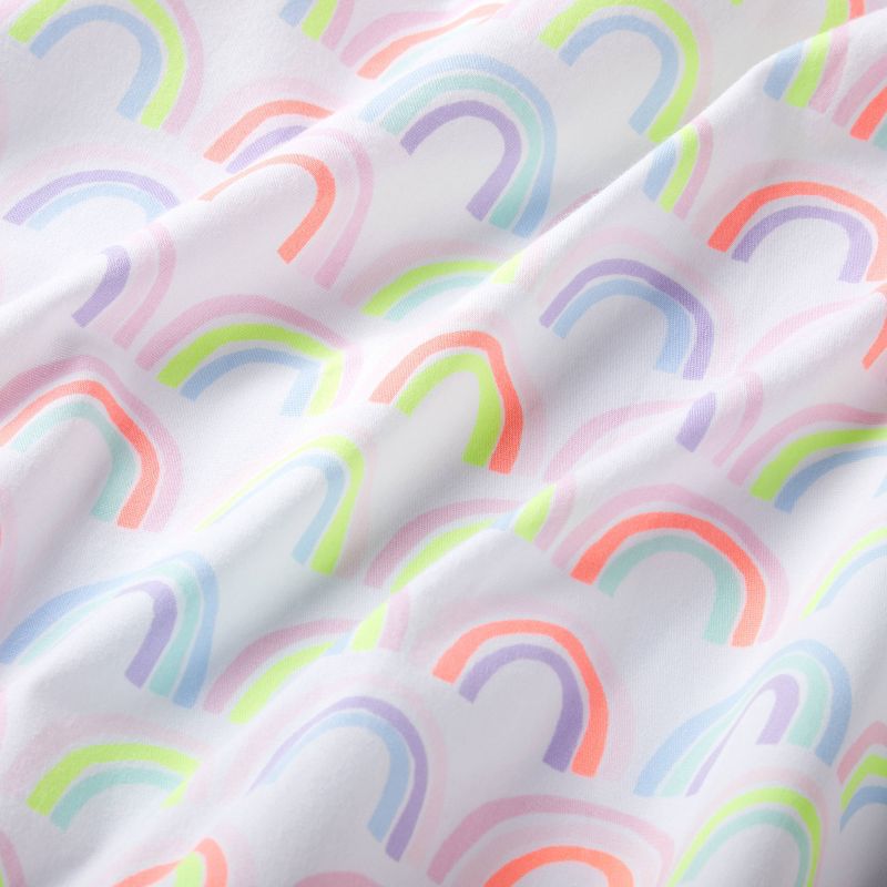 Fitted Crib Sheet Rainbows - Cloud Island&#8482; - White, 5 of 8