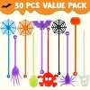 Halloween Party Favor 30 PCS Stretchy Skeletons Bulk Sticky Hand Toy for Halloween Goodie Bag Fillers Kids Gifts Stress Reliever Classroom Game Prizes - 3 of 4